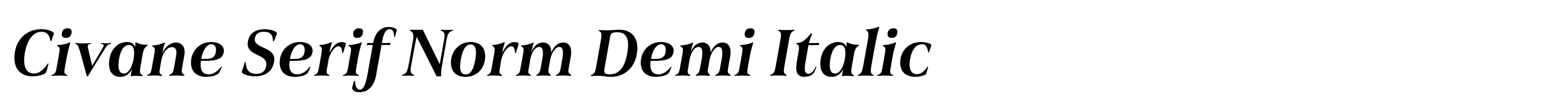 Civane Serif Norm Demi Italic
